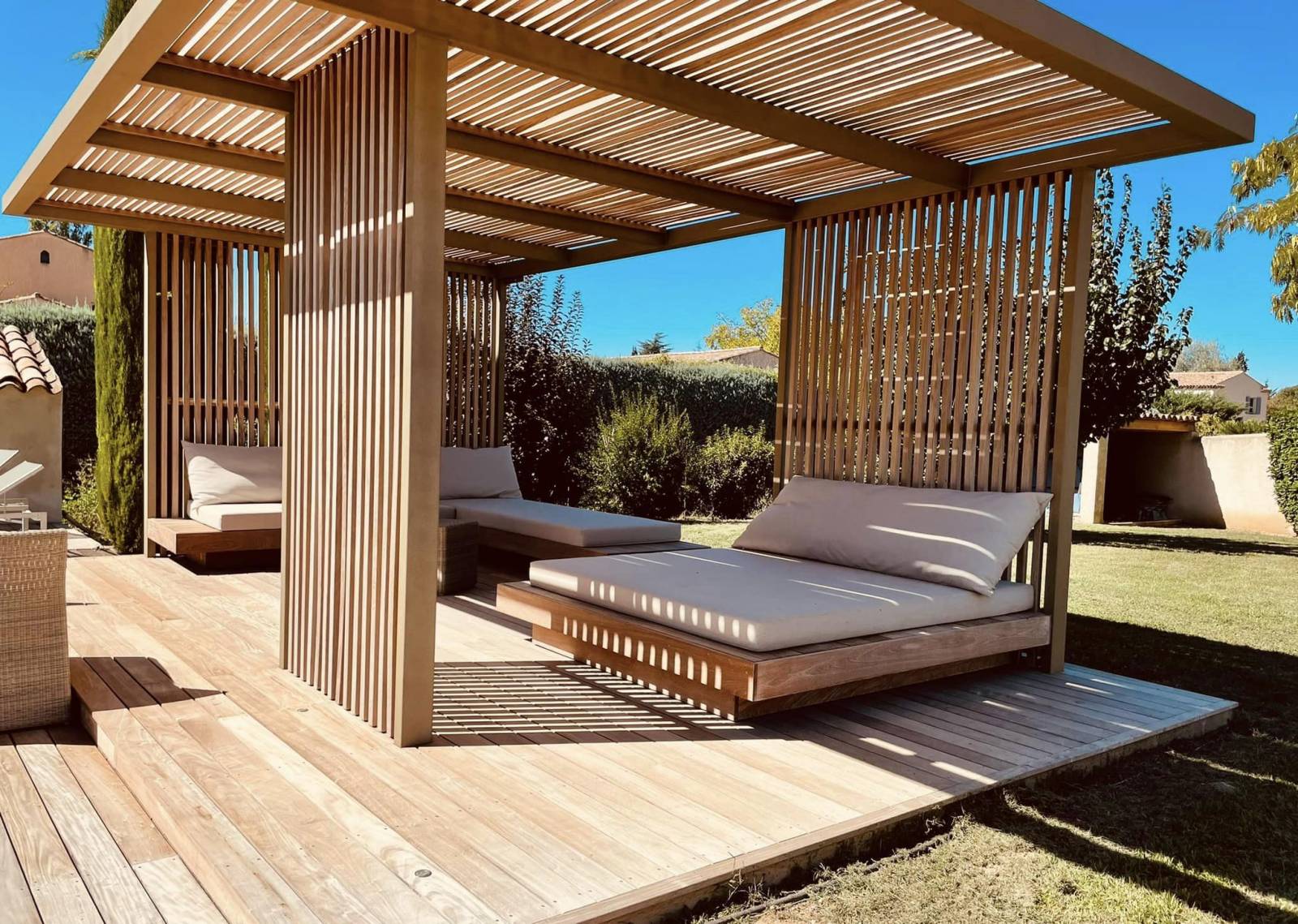 pergola bois et acier sur mesure aix en provence