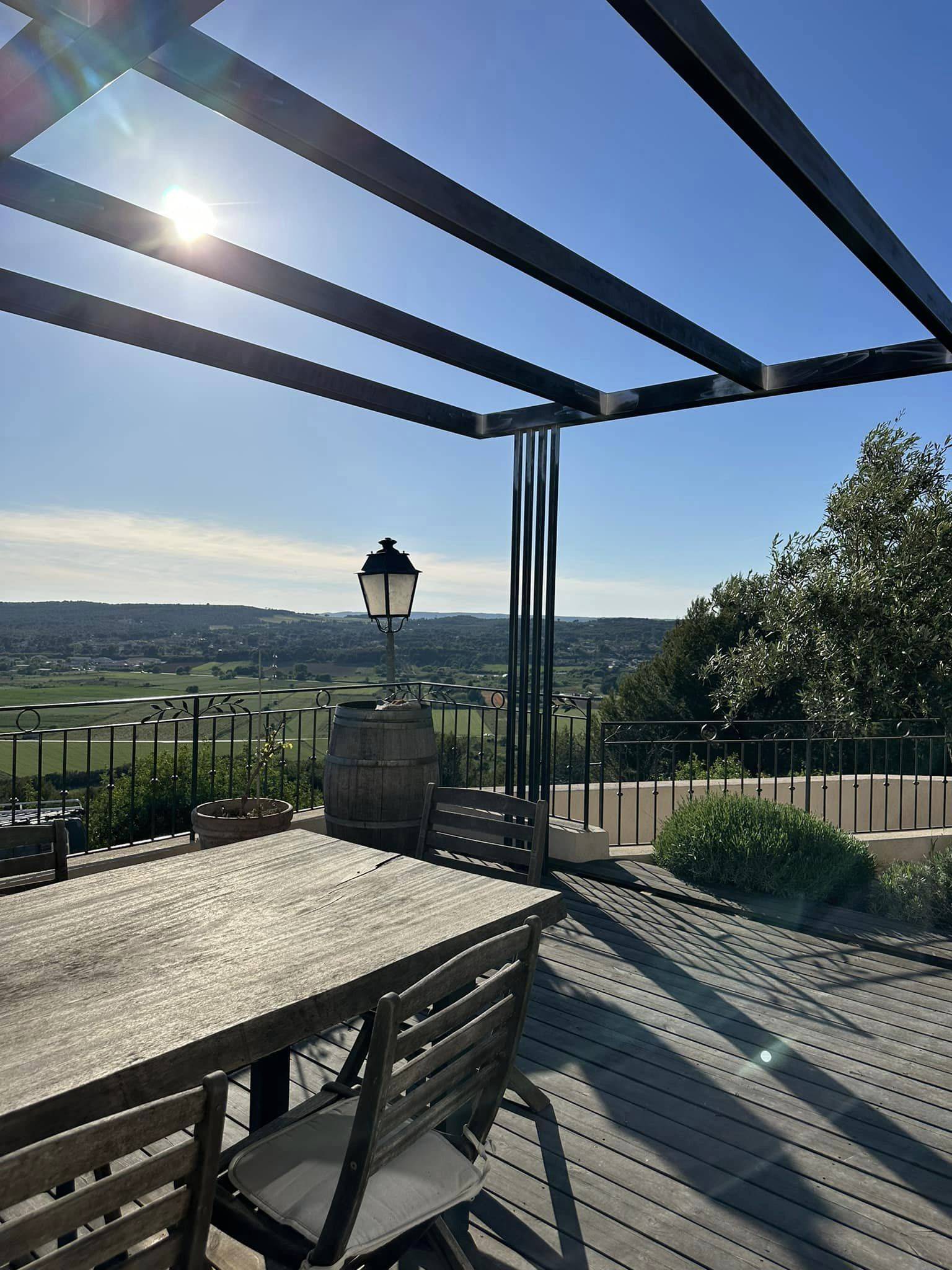 pergola made in france acier sur mesure