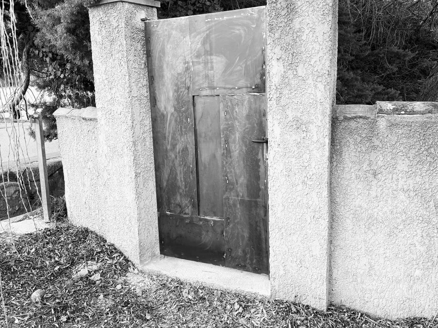 portillon sur mesure finition rouille