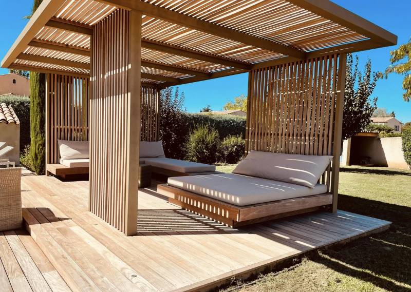 pergola bois et acier sur mesure aix en provence