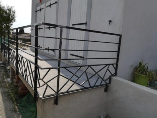 garde corps fer forgé design sur mesure cabries